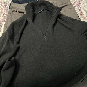 Banana Republic Charcoal Ribbed Sweater